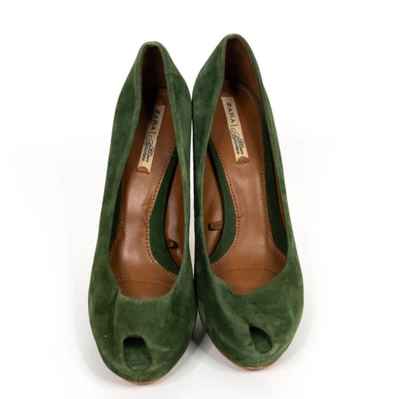 Ladies Zara Gold Stiletto Heels - Picture 2 of 6